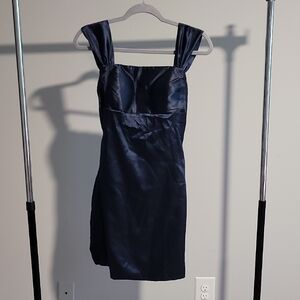 Chic Midnight Blue Mini Dress